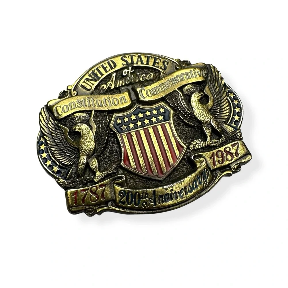 United States Constitution Commemorative 200th Anniversary 1787-1987 Belt Buckle